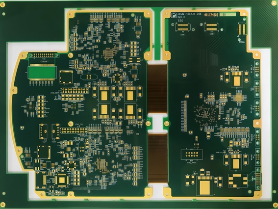 14-layer high-speed rigid-flex printed circuit board